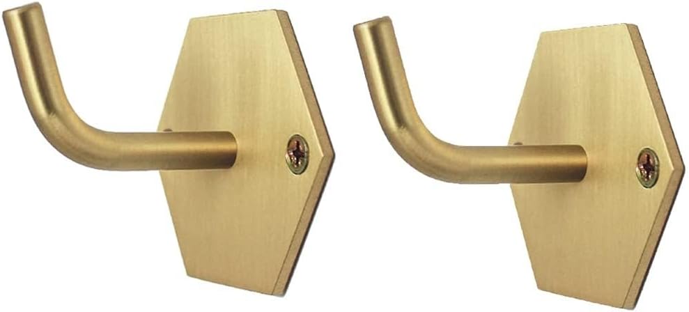 Brass Hook Decorative Hooks 2 Pack Wall Hooks Decorative Gold Wall Hooks for Hanging Brass Hooks for Hanging Coats, size