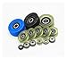 Lismndjs 5 Pcs Diameter 40mm, PU Polyurethane Bearing, Rubber-Coated Soft Pulley/Roller, Width 13mm (Color : Hole 12)