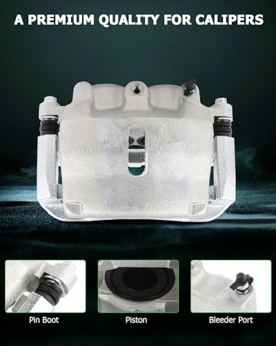 Image of SCITOO Front Left Brake Caliper With Bracket 18-B4975 Compatible For Ford For F-150 2005-2008 For Lincoln Mark LT 2006-2008