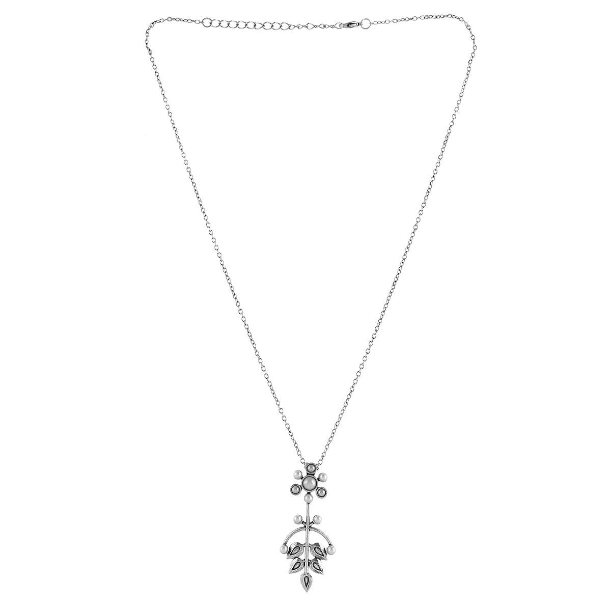 VOYLLA Fresh Fern Magnolia Pendant|Oxidised Floral Pendant For Women|EveryDay|Festive|Wedding|Gift For Women| (B0CBBKF3MM) Amazon Price History, Amazon Price Tracker