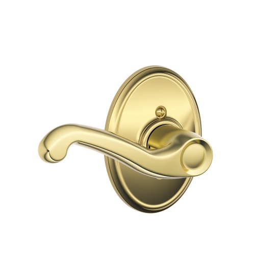 Black Friday - 60% OFF SCHLAGE Lock Company SCHLAGE Left Handed Lever with Wakefield Trim Non-Turning Lock, Bright Brass (F170 FLA 605 WKF LH)