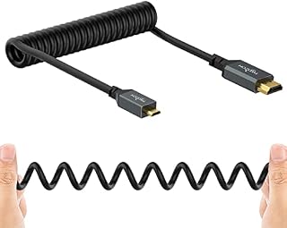 Twozoh 4K Micro HDMI to HDMI Cable 1M, High-Speed HDMI to Micro HDMI 2.0 Braided Cord support 3D 4K 60Hz 1080p for GoPro Hero 7, Sony Camera, Raspberry Pi 4, Nikon B500