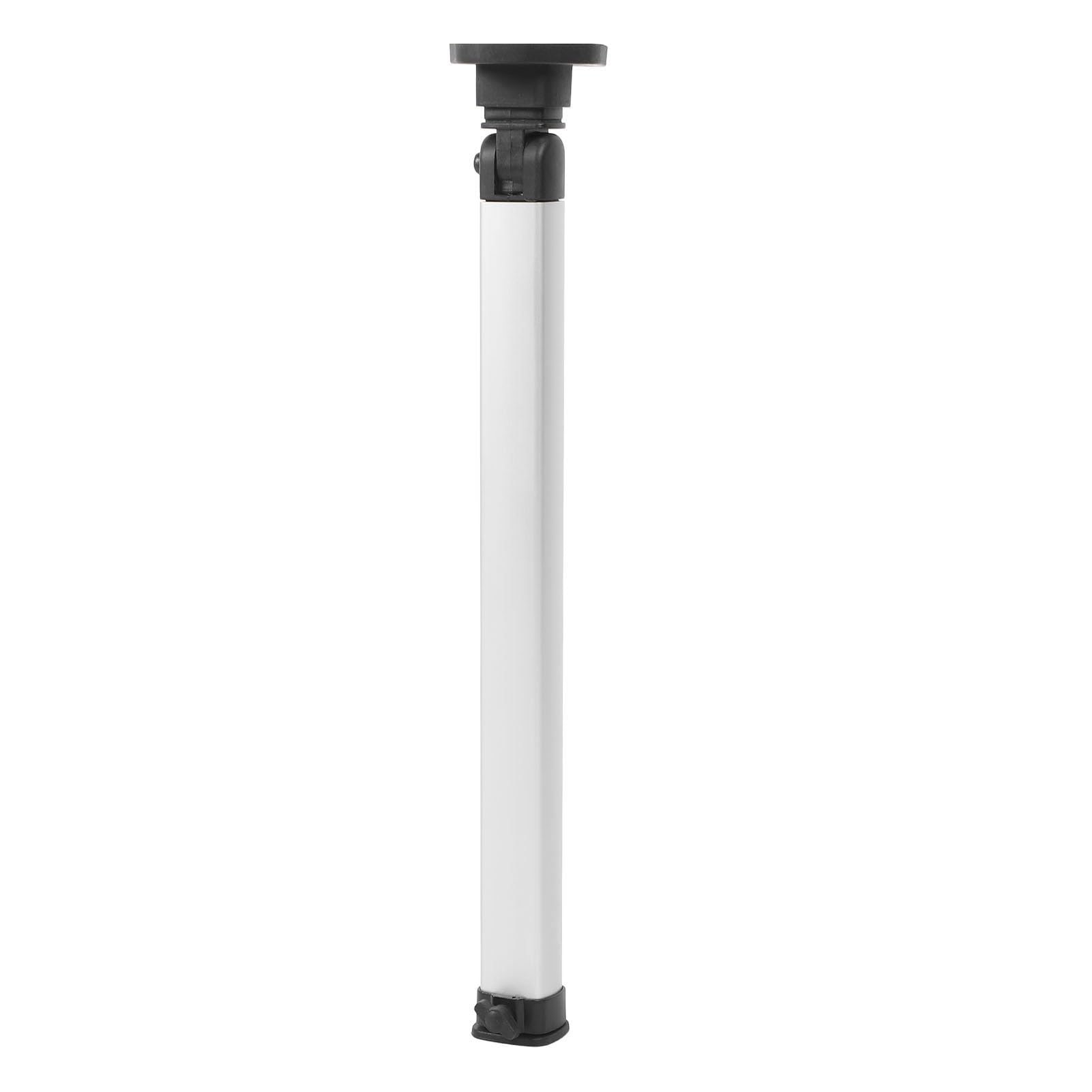 Tbest Gambe del Tavolo Pieghevole per Altezza Regolabile Gamba in Lega di Alluminio Telescopico con Design per Mobili per Yacht per Imbarcazione Argento 20,3 31.3in
