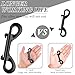 ERKOON 3.5 inch Double Ended snap Hooks,110lbs Metal Clips Load Capacity Zinc Alloy Double Sided Clips Heavy Duty Trigger Snap for Dogs Leashes/Water Bucket/Horse Feed/Hammocks Bolt snap (4 Pack)