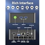 GMKtec Mini PC G3S, Intel N95 (up to 3.4GHz) 16GB DDR4 512GB SSD, Mini Desktop Computer with VESA Mount for Office Home Business HTPC Proxmox, Dual 4K Display, WiFi 5, Gigabit Ethernet - Image 5