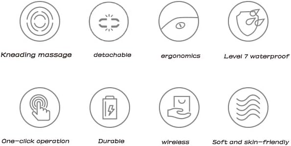 Miniatura 2 de Achuan Ya Masajeador de cabeza eléctrico de mano, posición de engranaje ajustable, muscular, hombro, muslo, cuero cabelludo, brazo, masaje de cuerpo