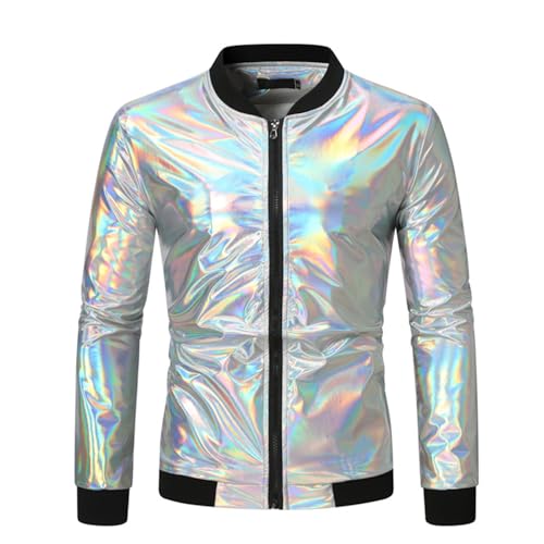 Veste d'hiver homme veste blouson homme veste à paillettes pour homme avec fermeture éclair et...