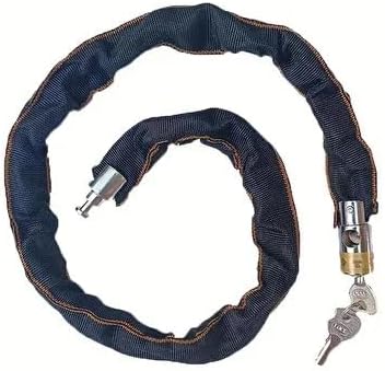 Kumaş Kaplı Çelik Zincir Bisiklet ve Motosiklet Kilidi (90 cm) - Hırsızlığa Karşı Yüksek Güvenlikli Kilit