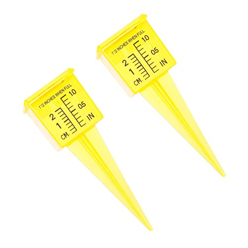 FUNOMOCYA 2Pcs Rainfall Gauge Wide Mouth Outdoor Measuring Tool for Accurate Precipitation Measurement Garden Lawn and Easy to Install and Read