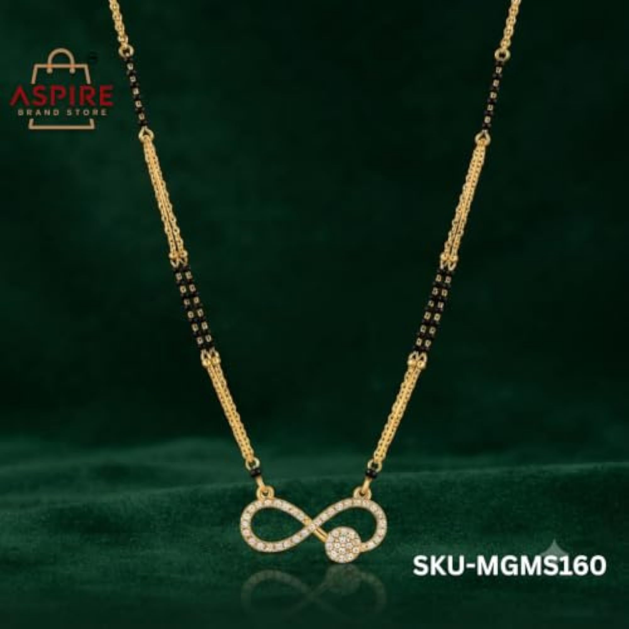 Women's Gold-Toned Infinity Mangalsutra Necklace