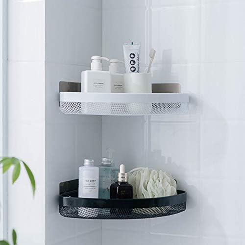 HOME CUBE 1 Pc Adhesive Sticker Multipurpose Kitchen Bathroom Shelf Wall Mount Storage Rack Bathroom Rack Soap Holder Storage Box Shower Rack Shelf-Random Color
