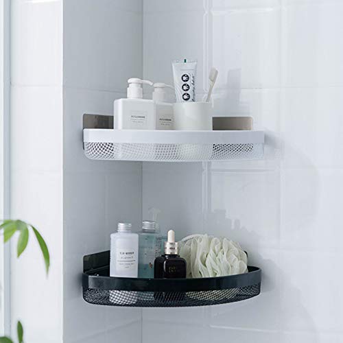HOME CUBE 1 Pc Adhesive Sticker Multipurpose Kitchen Bathroom Shelf Wall Mount Storage Rack Bathroom Rack Soap Holder Storage Box Shower Rack Shelf-Random Color