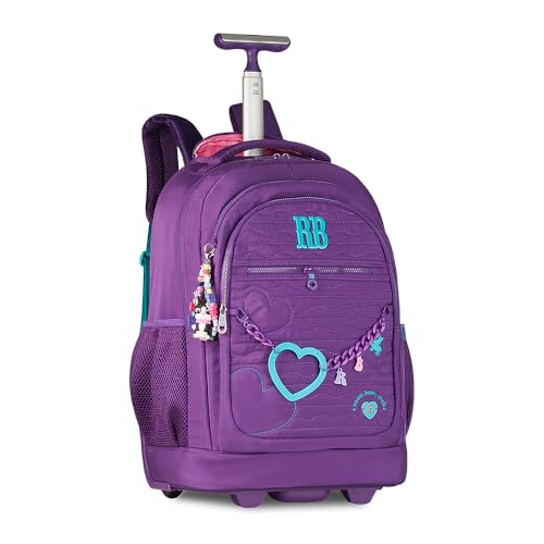 Mochila Rodinha Rebecca Bonbon Heart Beats 19 | Rb27009 (Roxo)