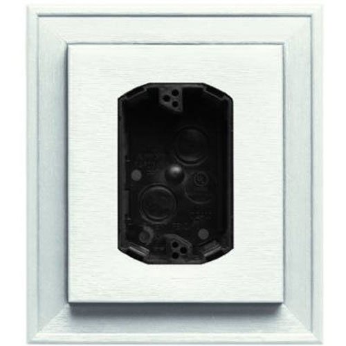 Builders Edge 130110010123 Electrical Mounting Block 123, White