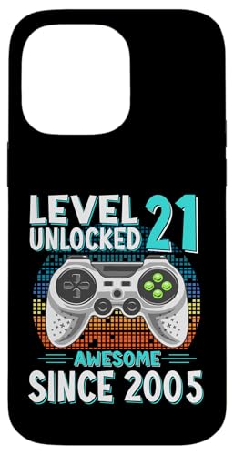 Level 21 Unlocked Birthday 21 Years Old Gifts 21st Birthday �X�}�z�P�[�X iPhone 14 Pro Max �p