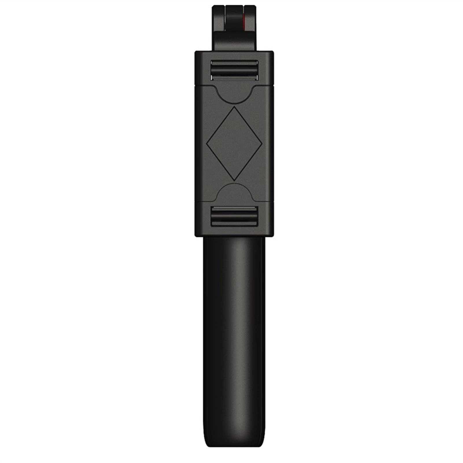 SCRUBY Bastone per selfie wireless Bluetooth, pieghevole, mini treppiede per otturatore, telecomando per selfie portatile, supporto per telefono (nero)