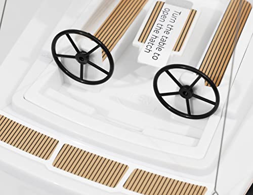 PLAYSTEAM Voyager 280 2.4GHz RC Motor Powered Sailboat in Red - 14 Tall