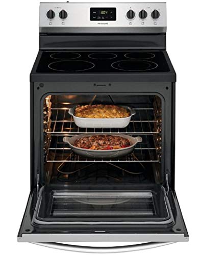 Frigidaire Fcre3052As 30" Freestanding Electric Range With 5.3 Cu. Ft. Capacity Quick Boil Store-More Storage Drawer And Spacewise Expandable Elements In Stainless Steel #TOP6
