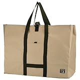 キャプテンスタッグ(CAPTAIN STAG) アウトドア 大型収納 トートバッグ ビッグバッグ 収納ケース付き バックル付き 70L カーキ&ブラック UE-667