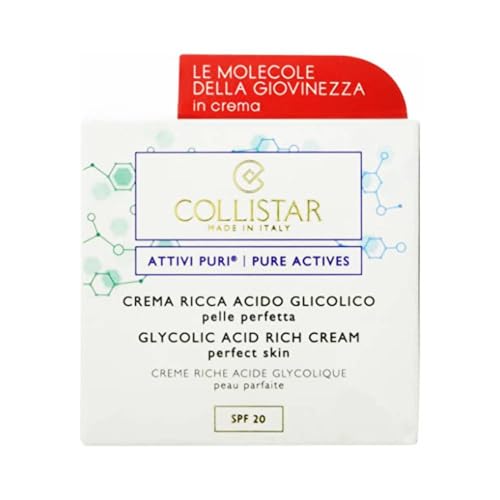 pure actives glycolic acid rich cream perfect skin 50 ml by COLLISTAR