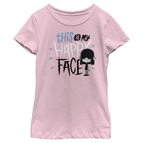 Nickelodeon Loud House This is My Happy Face Girls Short Sleeve Tee Shirt