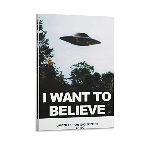 映画ポスター レアテレビ番組 The X-Files I Want to Believe 2017年リプリント ポスター アートパネル キ...