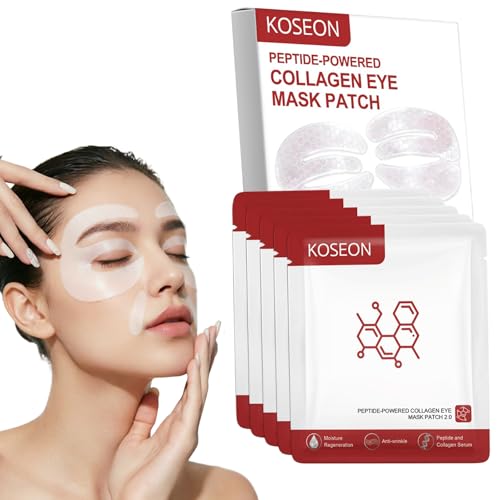 7 PCS Peptide-Powered Deep Collagen Eye Mask 2026 New Under Eye Patches 360 Fit Eye Mask with Collagen Peptide Eye Patches for Puffy Eyes and Dark Circles Korean Popular Eye Mask (1)