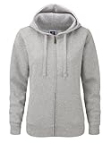 Sweatjacke Z266F Damen Authentic Hooded Sweatjacke Sweatshirtjacke Jacke mit Kapuze, Größe:XL;Farbe:Light Oxford