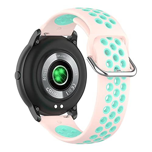 Image of ACM Watch Strap 22mm compatible with Boat Flash Edition Smartwatch | Silicone Belt Breatheable Dual Color Dot Band