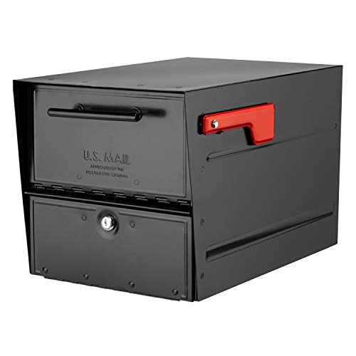 Image of Architectural MAILBOXES Mailboxes 6400B-R-10 Oasis Eclipse Locking Mailbox, Black