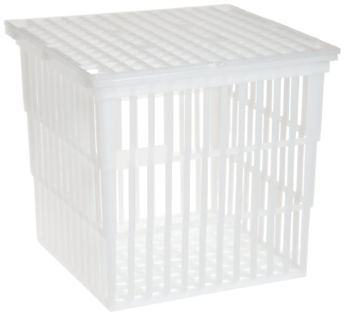 SP Bel-Art Polypropylene Test Tube Basket; 6 x 6 x 6 in, with Lid (F18738-0010)