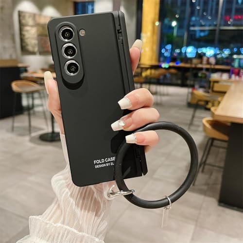 Coque Galaxy Z Fold5 café au design mat élégant et finitions premium