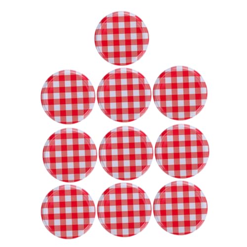UTHCLO 10 Piezas Tapas De Boca Ancha para Frascos De Repuesto Accesorios para Tapas De Botellas Regulares para Tarros De Gelatina y Mermelada