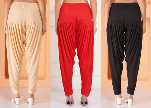 Image of Buy That Trendz Patiala Salwar for Women Relaxed Fit Viscose Patiyala Salwar Harem Bottom Pants