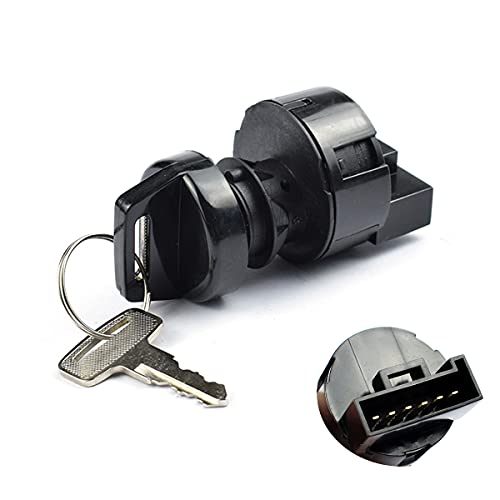 Ignition Key Switch Compatible with Polaris Sportsman 400 500 570 600 700 800 Ranger 400 425 500 570 700 800 900 1000 RZR 570 800 900 XP 1000 Replace 4011002 4012165 Off/on/Start 3 Position