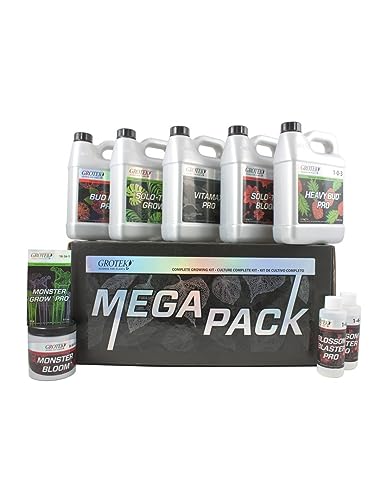 GROWMANIA Megapack de Fertilizantes de Grotek para Plantas y Cultivos | Abono para el Ciclo Completo de Flores | Ideal para todo Tipo de Sustratos