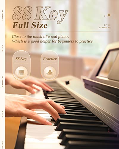 Eastar Piano Numérique 88 Touches Pondérées, Tactile Panneau, Clavier Électrique Pleine Taille pour Débutant avec Pédale… - Les Beatles, Paul McCartney, John Lennon, RIngo Starr, George Harrison Eastar Piano Numérique 88 Touches Pondérées, Tactile Panneau, Clavier Électrique Pleine Taille pour Débutant avec Pédale… – Image 3