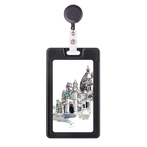 Porte-badge rétractable Sacré-Cœur idéal pour infirmière et bureau à Paris