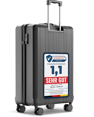 Wertes Koffer Groß 77cm - 100L - TSA Schloss Hartschalen Koffer mit Doppelrollen, Reisekoffer, Trolleys, Reisekoffer mit Rollen Wertes Koffer Groß 77cm - 100L - TSA Schloss Hartschalen Koffer mit Doppelrollen, Reisekoffer, Trolleys, Reisekoffer mit Rollen