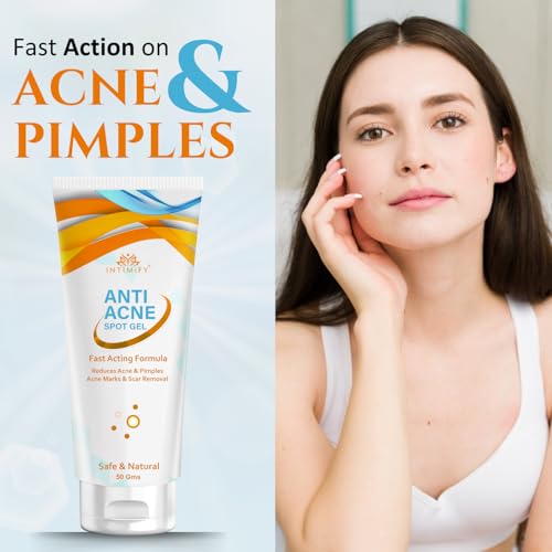 Image of INTIMIFY Anti-Acne Spot Gel | Reduce Acne & Pimples | For All Skin Types | 50 gm