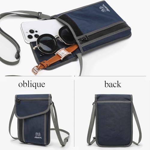 Image of JEMINAL Passport ID Crossbody Phone Bag for Men & Women: Waterproof Small Phone Shoulder Handbag for lighty Camp Jog Travel