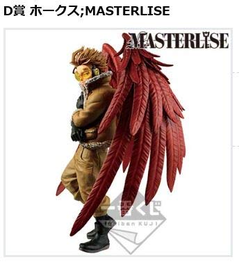 バンプレスト ー番くじ 僕のヒーローアカデミア I'm Ready D賞 ホークス;MASTERLISE フィギュア