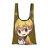 [Emzlikne] 鬼滅の刃 エコバッグ コンビニバッグ 折りたたみ 買い物バッグ 大容量 耐久性 繰り返し使える ショッピングバッグ トートバッグ 買い物バッグ 防水素材 軽量 買い物袋