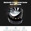 Lechnical Electronic Coin Counter Sorter Euro 300 Coins Mini Digital ...