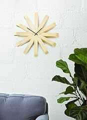Ribbonwood Bent Beech Modern Wall Clock product photo Ribbonwood Bent Beech Modern Wall Clock product photo