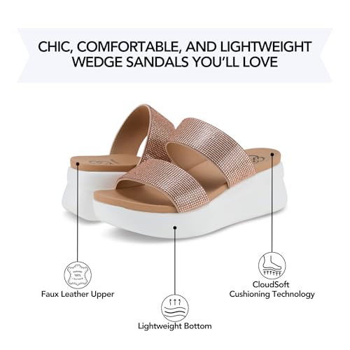Daisy Fuentes Fenway Women's Wedge Sandals Comfortable Design3