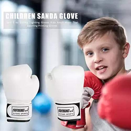 Luvas de boxe infantis XUXN, luvas de treino para jovens e crianças pequenas, Kickboxing, luvas tail