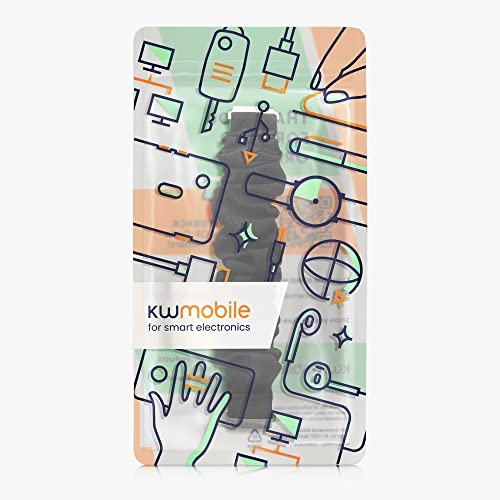 kwmobile Watch Strap Compatible with Garmin Venu Sq Music/Sq - Black Scrunchie Watch Band - 4.7-10 inches (12-25.6 cm) by kwmobile - Image 7