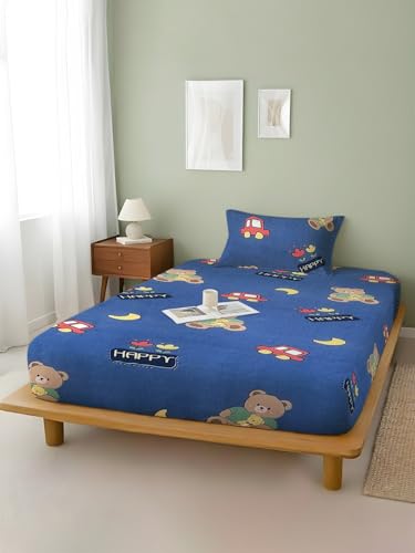 Image of Weave & Decor Kids Dedsheets Single Bed 60x90 Inches with 1 Pillow Cover 20x30 inch, Cotton Blend, Soft & Lightweight.