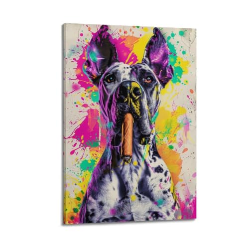 Toile décoration murale vintage Pop-Cigar-Dane_03 haut de gamme